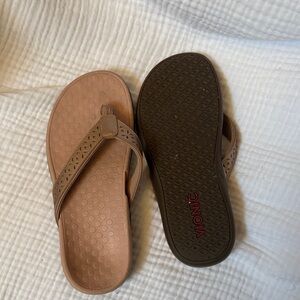 Vionic Brown Perforated Sandals